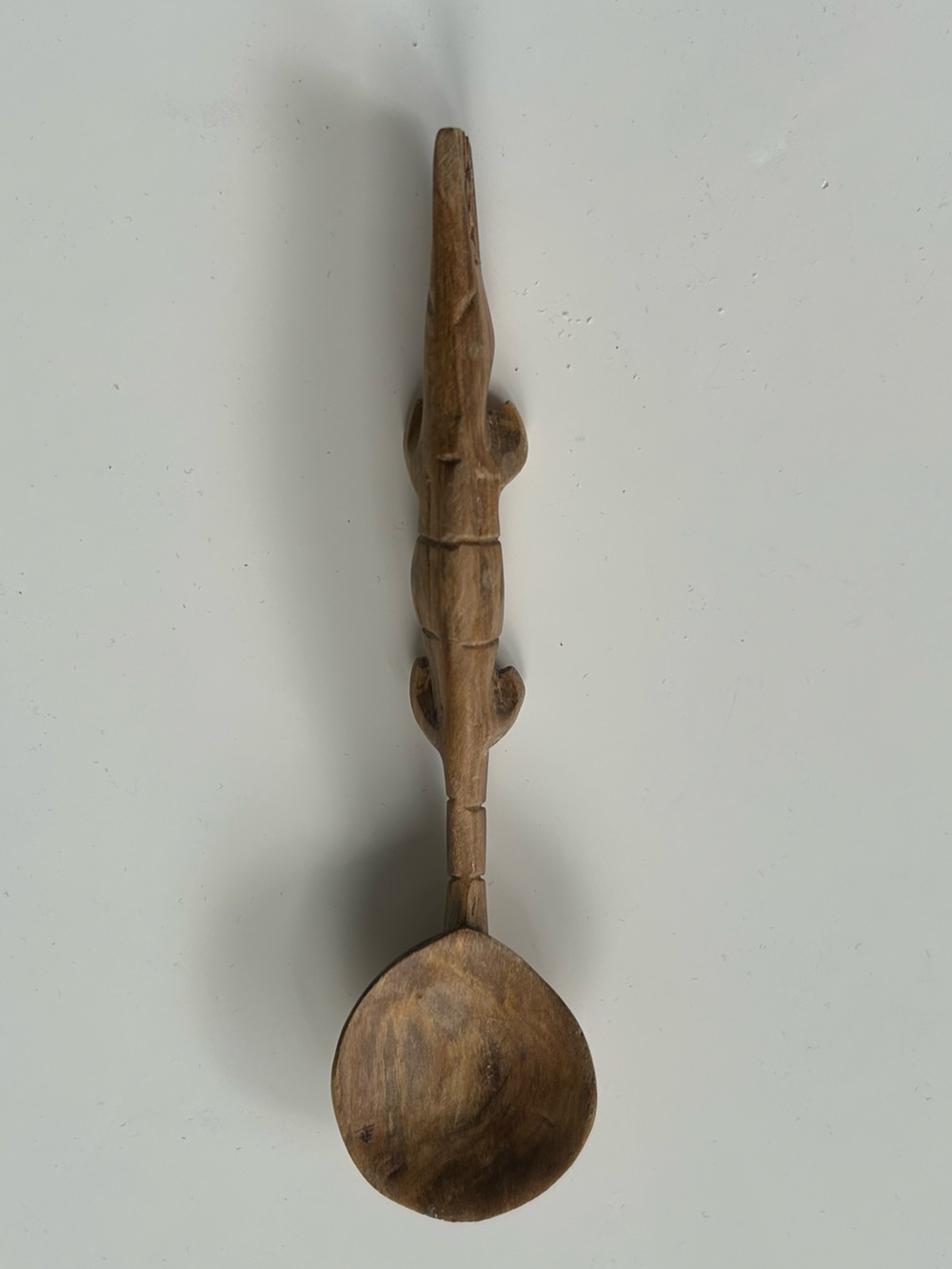Hand-Carved Wooden Spoon - Brown